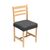 Housse chaise unie extensible - housse intégrale ou assise seule (gris)