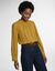 Blouse &agrave; col victorien, en broderie anglaise (vert olive)
