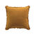 Coussin uni à franges (noisette)