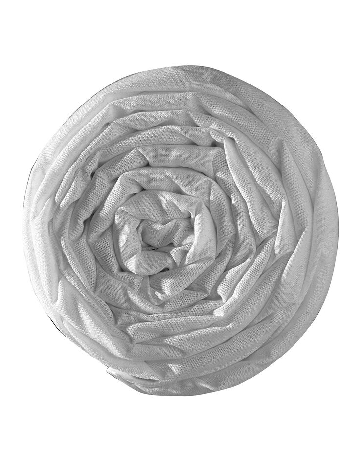 Drap-housse uni sommier articulé polyester-coton bonnets 26 cm (gris perle)