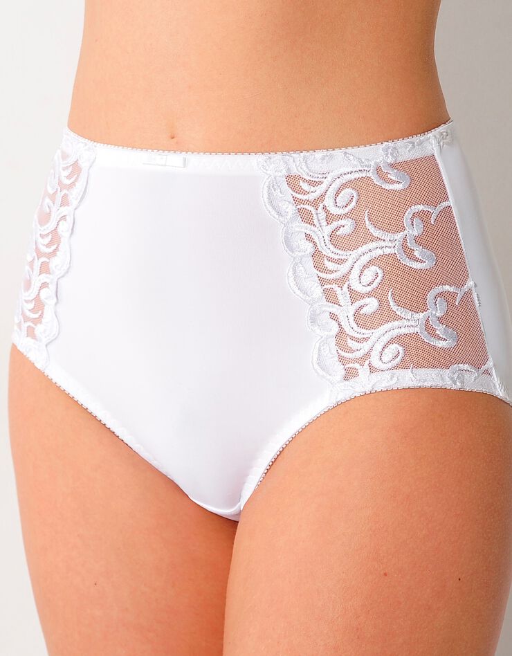 Gainette ventre plat microfibre tulle brodé Sienne - lot de 2 (taupe + blanc) Gainette ventre plat microfibre tulle brodé Sienne - lot de 2 (taupe + blanc)
