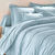 Linge de lit uni polyester-coton Colombine (céladon)