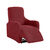 Housse bi-extensible imprimée gaufrée pour fauteuil relax (bordeaux)