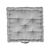 Coussin de sol uni coton (gris perle)