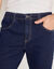 Jean droit ceinture &eacute;lastiqu&eacute;e - L30 (brut)