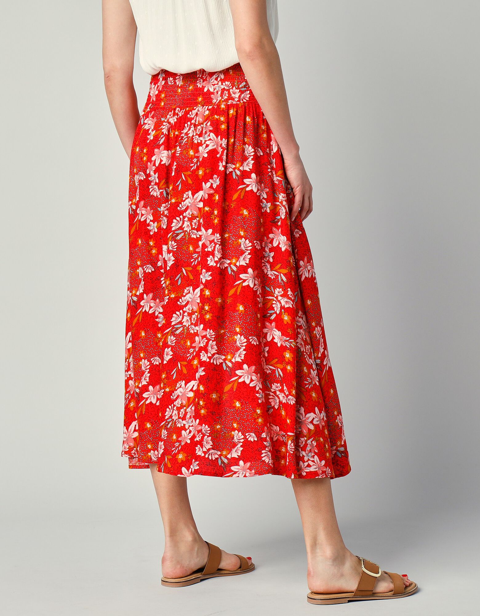 jupe-longue-taille-smock-e-imprim-floral-rouge-rose-poudr
