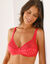 Soutien-gorge coton dentelle uni et imprim&eacute; pois Tropea sans armatures - lot de 2 (rose)