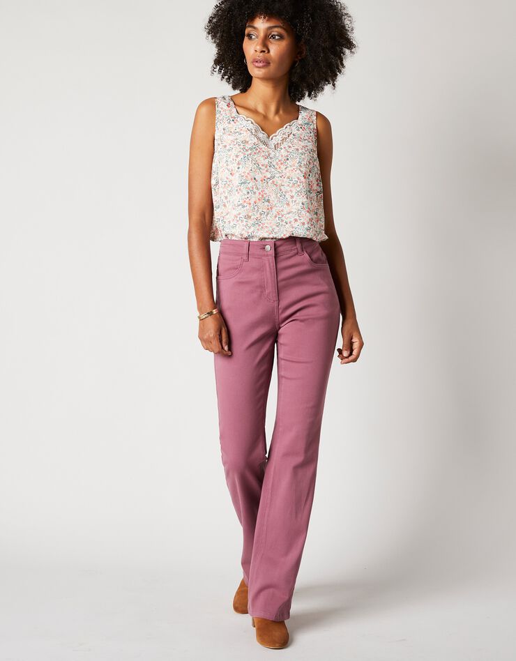 Pantalon bootcut, twill stretch (violine) Pantalon bootcut, twill stretch (violine)