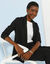 Veste blazer, maille milano (noir)