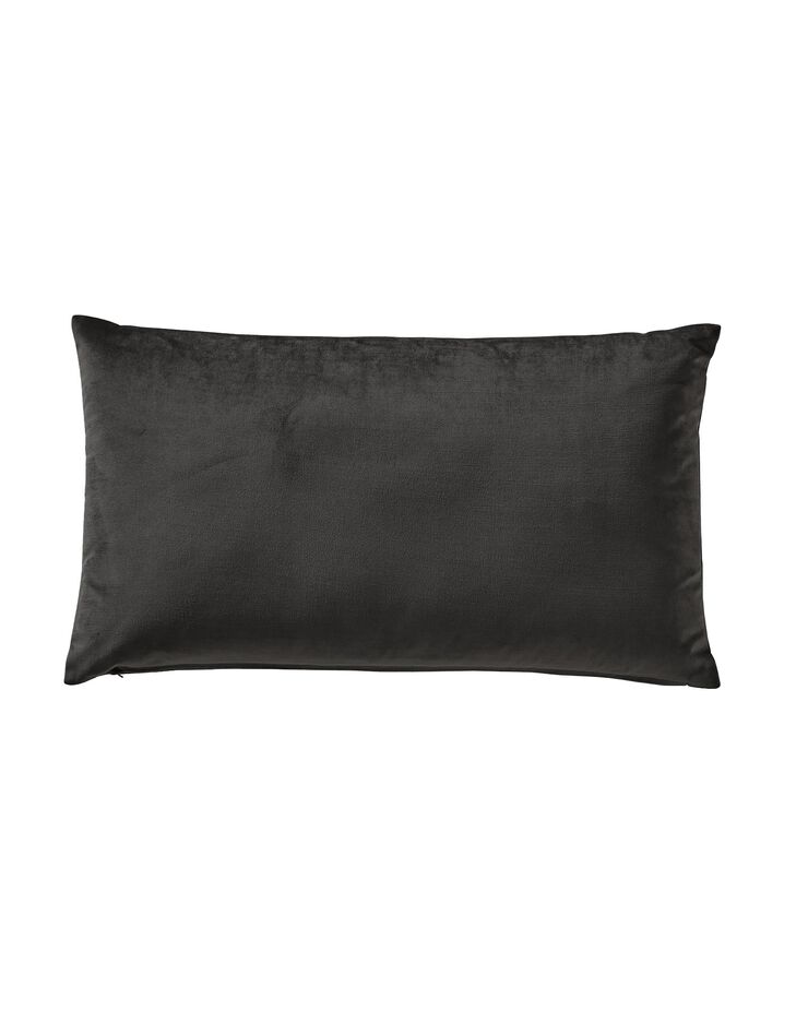 Housse coussin en velours uni - lot de 2 (anthracite)