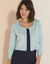 Gilet boléro boutonné (vert d'eau)