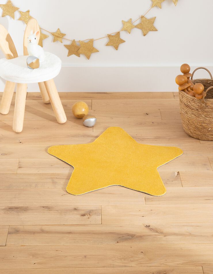Tapis forme étoile antidérapant (jaune) Tapis forme étoile antidérapant (jaune)