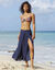 Soutien-gorge de bain drapé imprimé Toboki, avec armatures (multicolore)
