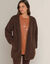 Veste d'intérieur en sherpa (chocolat)