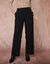 Pantalon fluide effet pont (noir)