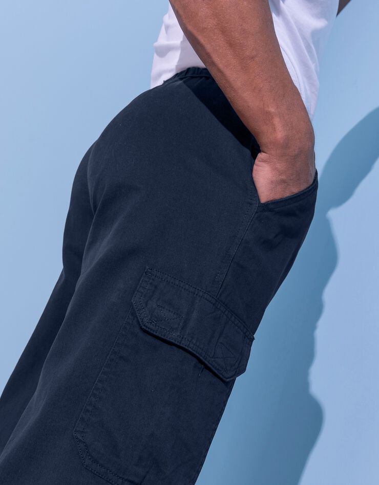 Pantalon cargo multipoches (marine) Pantalon cargo multipoches (marine)
