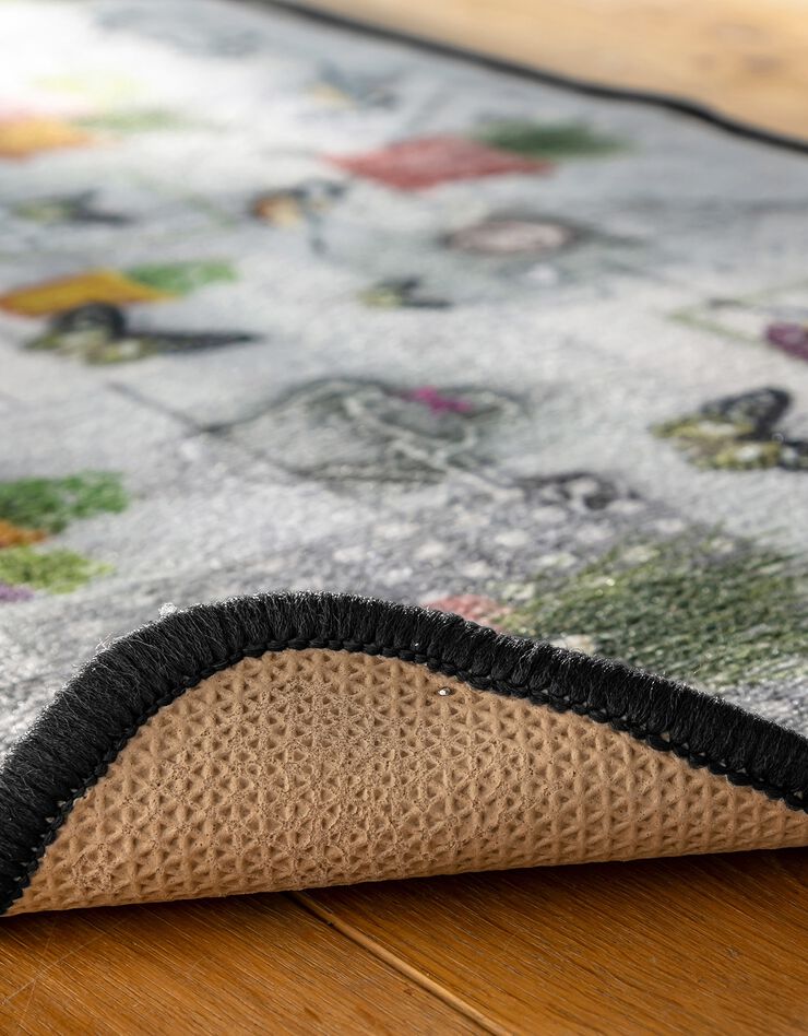 Tapis cuisine motif jardin (unique)