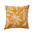 Housse de coussin imprimé feuillage (miel)