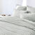 Linge de lit Lou imprim&eacute; carreaux - en coton (kaki clair)