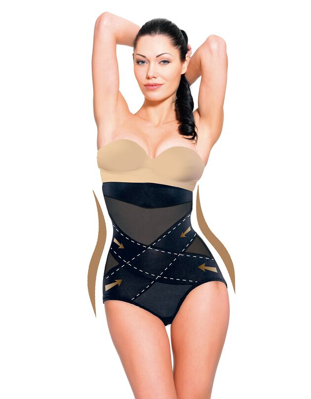 Gaine minceur Velform Cross Shaper (noir)