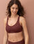 Soutien-gorge moulé invisible microfibre  - sans armatures (chocolat)