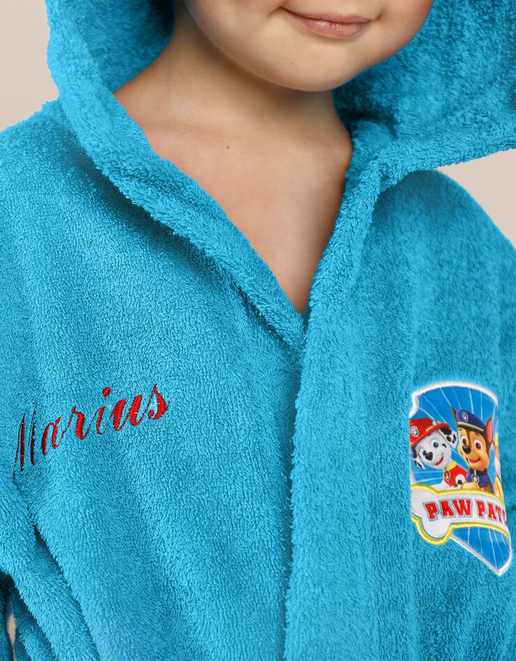 Peignoir de bain Pat'Patrouille® personnalisable (bleu)