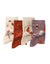 Chaussettes motif "forêt" - lot de 4 paires (caramel / violet)