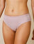 Culotte microfibre et tulle plumetis effet seconde peau forme midi Paia - lot de 2  (rose grisé)