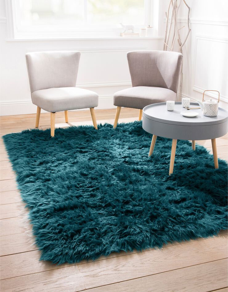 Tapis poils longs (émeraude)
