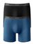 Boxer long coupe short - lot de 2 (noir + bleu grisé)