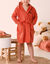 Peignoir de bain enfant renard &agrave; capuche, &eacute;ponge coton - 340 g/m&sup2;  (safran)