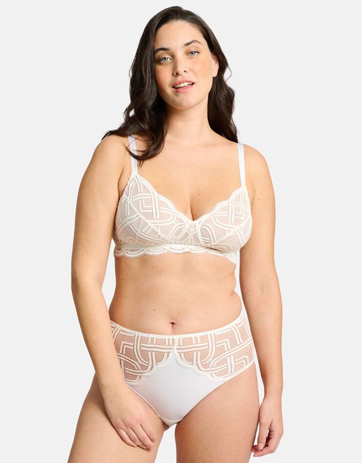 Culotte midi dentelle Elise (ivoire) Culotte midi dentelle Elise (ivoire)