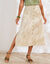 Jupe boutonnée, mélange coton-lin (sable)