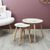 Tables gigognes, plateau motifs abstraits - lot de 2 (multicolore)