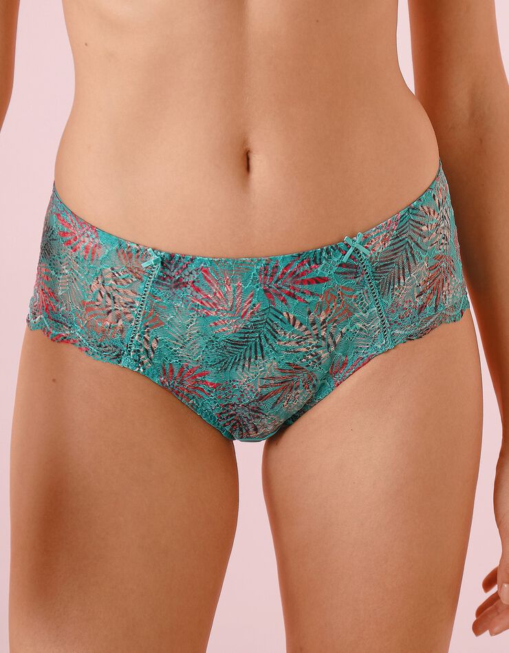 Shorty dentelle imprimée "Luccia Swing" (lagon) Shorty dentelle imprimée "Luccia Swing" (lagon)