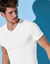 T-shirt sous-vêtement homme col V - lot de 3 (blanc)