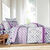 Linge de lit Marlow motifs g&eacute;om&eacute;triques - coton 57 fils/cm&sup2; (gris / violet)