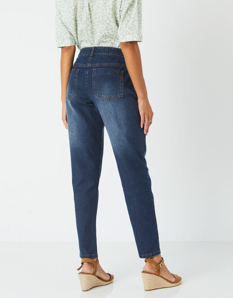 Jean stretch coupe mom spécial petites (dark blue) Jean stretch coupe mom spécial petites (dark blue)