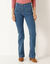 Jean bootcut, poches plaquées (stone)
