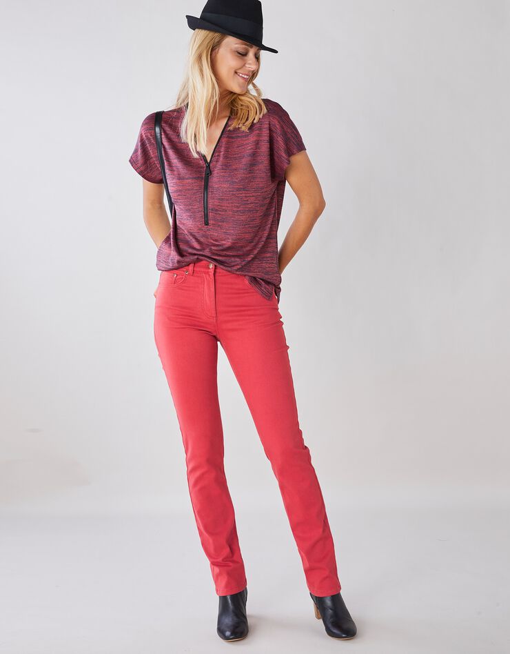 Pantalon droit stretch (corail) Pantalon droit stretch (corail)