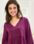 Chemise de nuit courte en viscose  (prune)