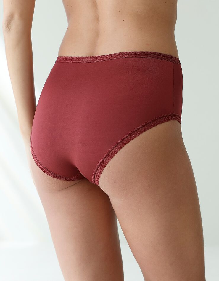 Culotte microfibre forme maxi – lot de 3 (grenat + nude + noir) Culotte microfibre forme maxi – lot de 3 (grenat + nude + noir)