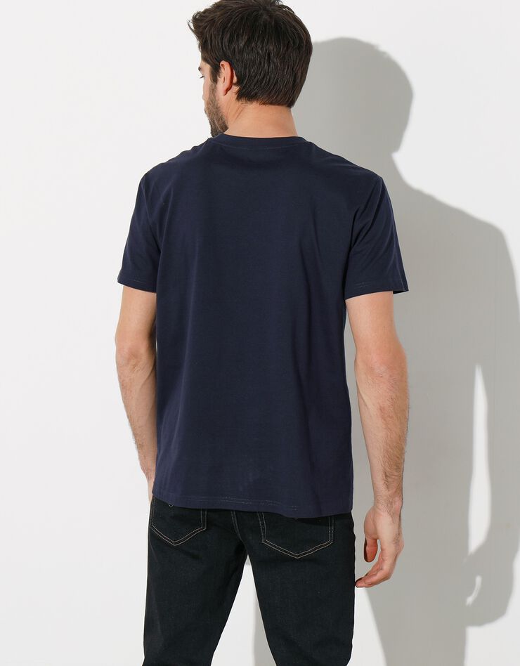Tee-shirt col rond manches courtes (marine)