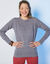 Pull col rond, laine d'agneau (gris chiné)
