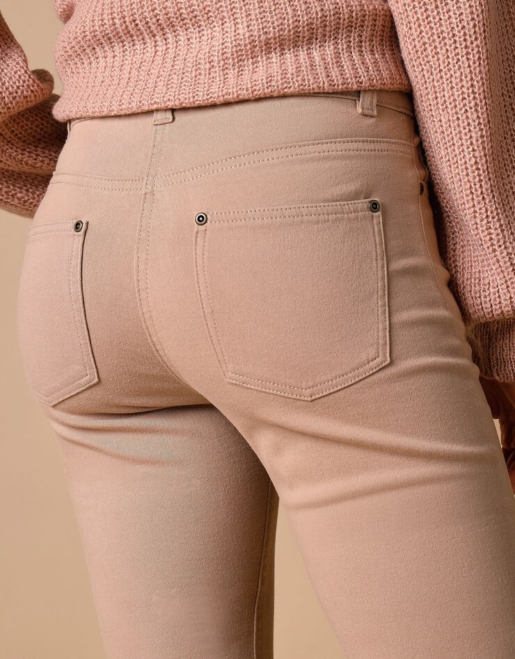 Pantalon droit stretch (sable)