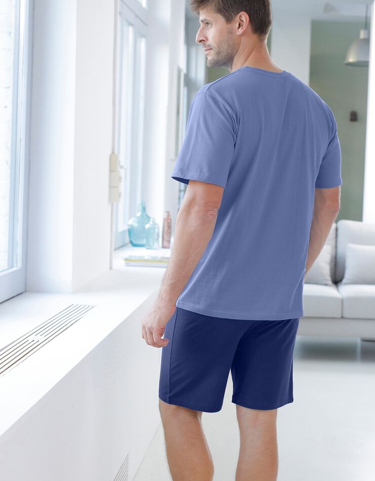 Pyjashort Schtroumpfs manches courtes (bleu) Pyjashort Schtroumpfs manches courtes (bleu)