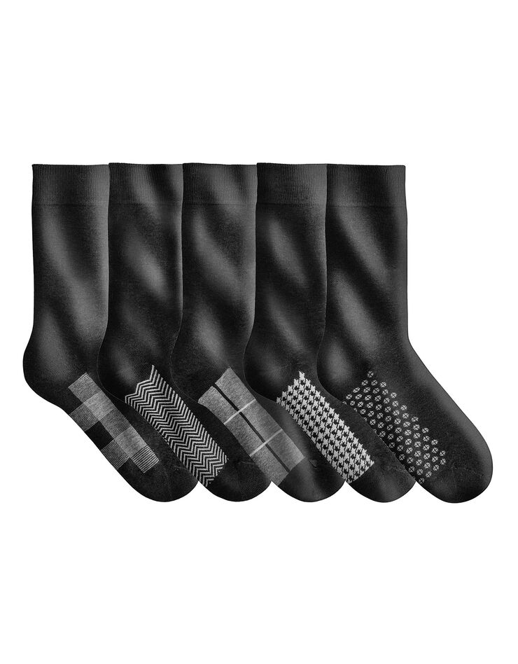 Mi-chaussettes fantaisie - lot de 5 paires (gris) Mi-chaussettes fantaisie - lot de 5 paires (gris)