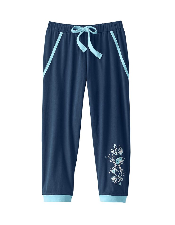 Pantacourt de pyjama – uni marine (marine) Pantacourt de pyjama – uni marine (marine)