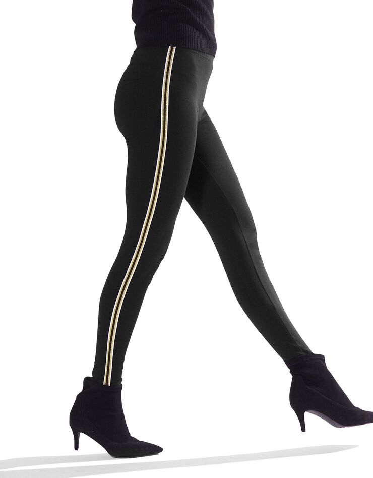 Legging bande dorée (noir / doré) Legging bande dorée (noir / doré)