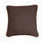 Coussin uni biais en jute  (chocolat)